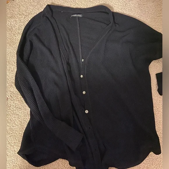 Black Abercrombie cardigan - Picture 1 of 2